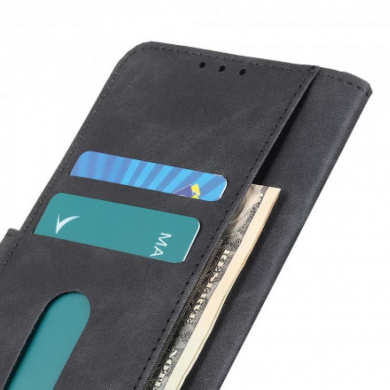Kožené Pouzdro Na Oppo A15 Matná Vintage Leather Effect Khazneh