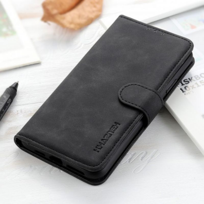 Kožené Pouzdro Na Oppo A15 Matná Vintage Leather Effect Khazneh