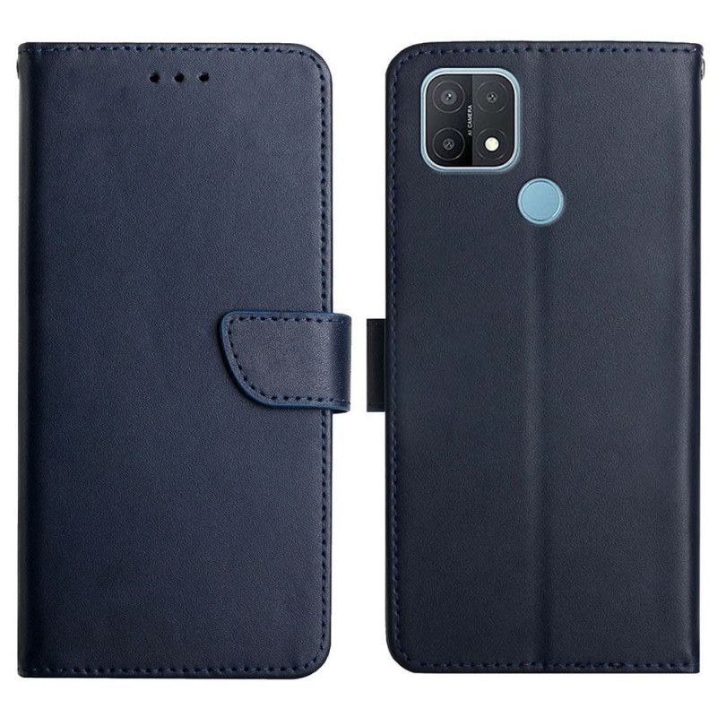 Kožené Pouzdro Na Oppo A15 Pravá Kůže Nappa