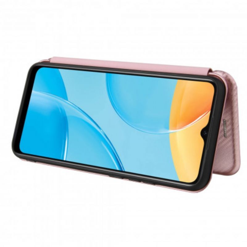 Kryty Na Mobil Na Oppo A15 Flipové Pouzdro Barevný Karbonový Silikon