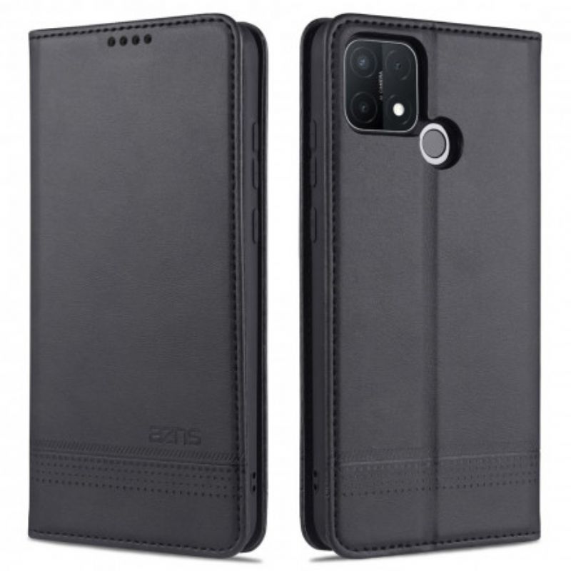 Kryty Na Mobil Na Oppo A15 Flipové Pouzdro Kožený Styling Azns