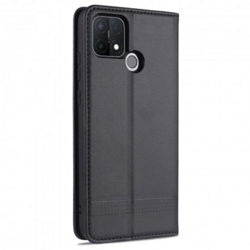 Kryty Na Mobil Na Oppo A15 Flipové Pouzdro Kožený Styling Azns