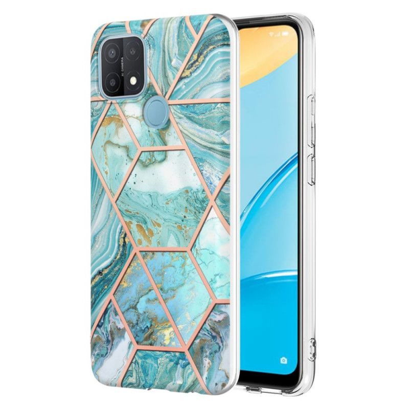 Kryty Na Mobil Na Oppo A15 Okázalý Geometrický Mramor