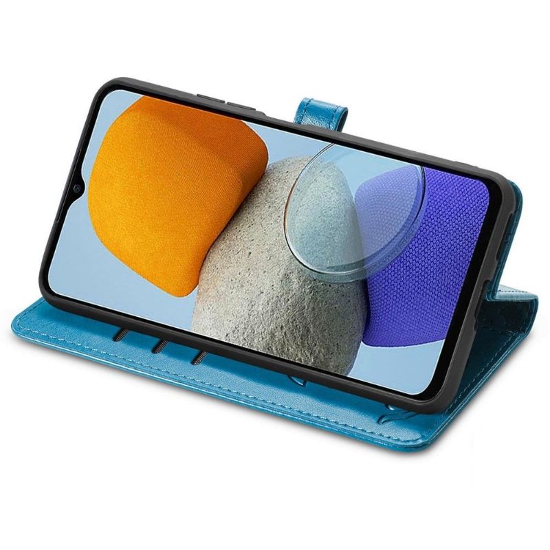 Flipové Pouzdro Na Samsung Galaxy M23 5G Efekt Embosované Kůže Zvířat