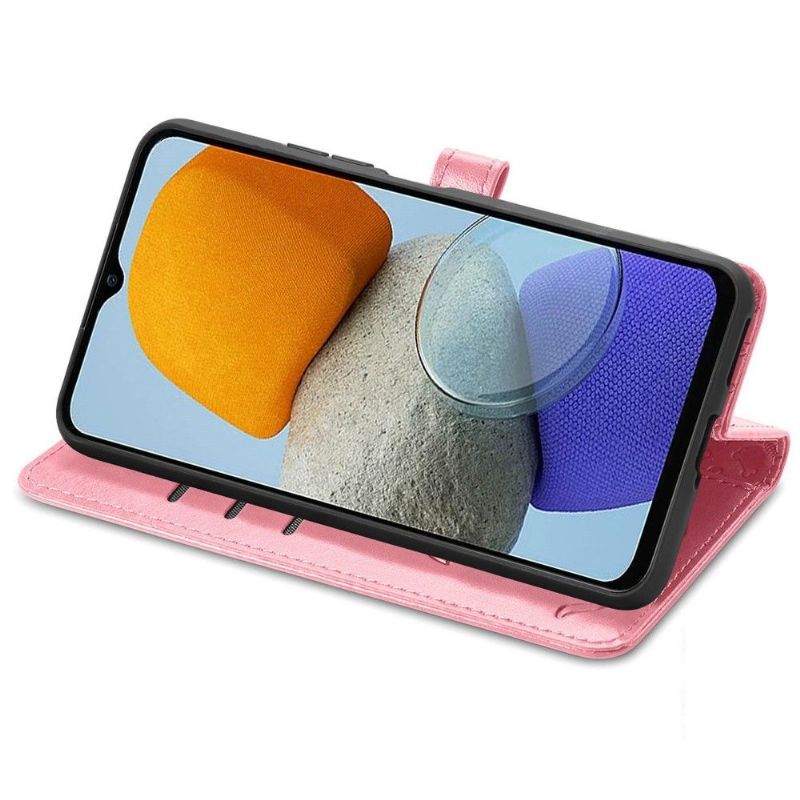 Flipové Pouzdro Na Samsung Galaxy M23 5G Efekt Embosované Kůže Zvířat