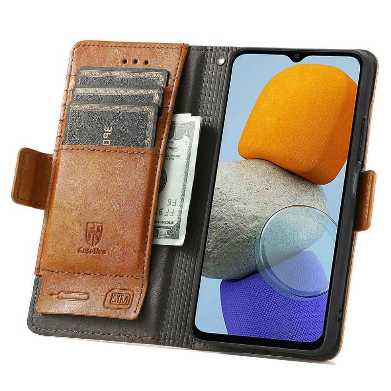 Flipové Pouzdro Na Samsung Galaxy M23 5G Kožené Pouzdro Flip Business