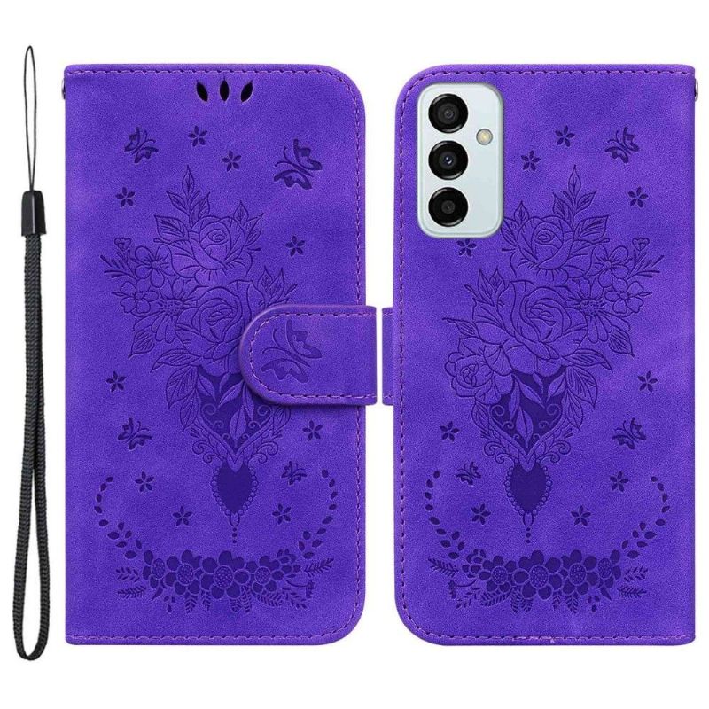 Flipové Pouzdro Na Samsung Galaxy M23 5G Květinové Ilustrace