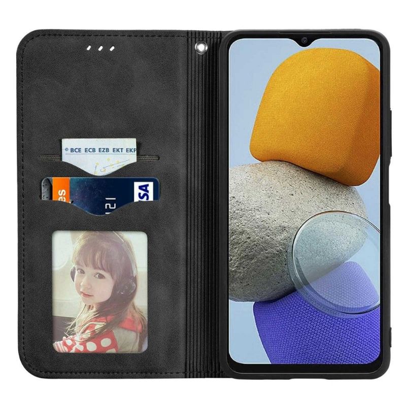 Flipové Pouzdro Na Samsung Galaxy M23 5G Obchodní Retro
