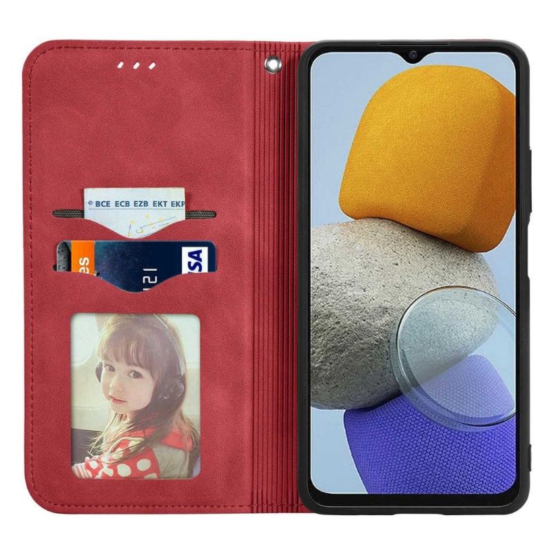 Flipové Pouzdro Na Samsung Galaxy M23 5G Obchodní Retro