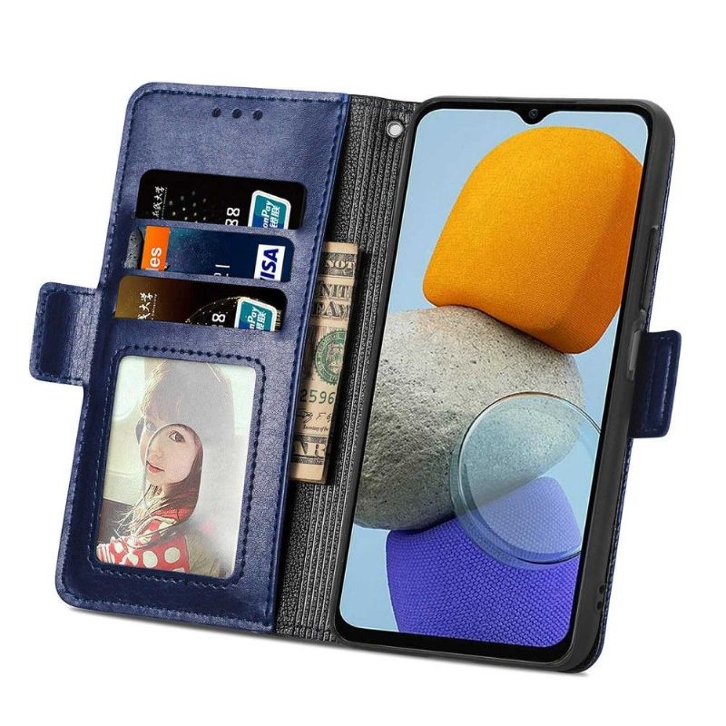 Kožené Pouzdro Na Samsung Galaxy M23 5G Umělá Kůže S Dírkami