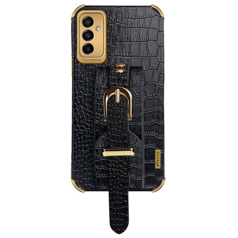 Kryt Na Samsung Galaxy M23 5G Croc Efekt S Páskem