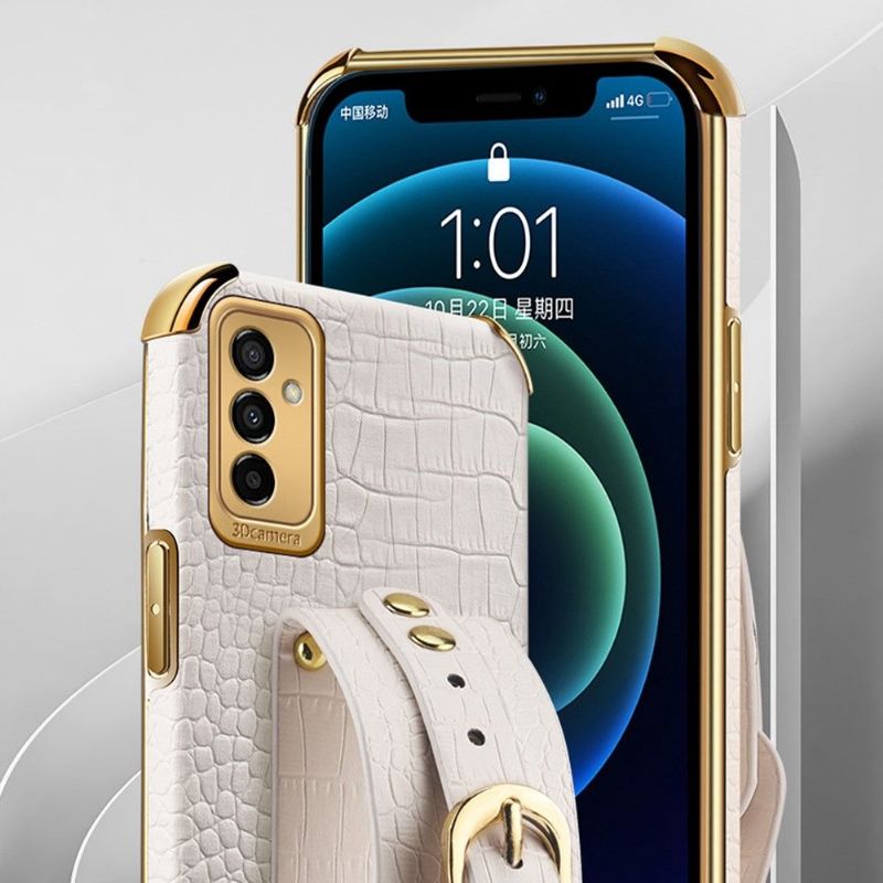 Kryt Na Samsung Galaxy M23 5G Croc Efekt S Páskem