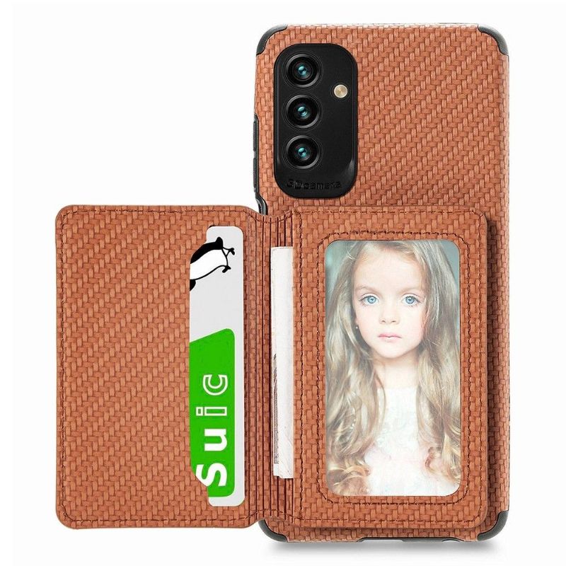 Kryt Na Samsung Galaxy M23 5G Funkce Podpory Držáku Karbonových Karet