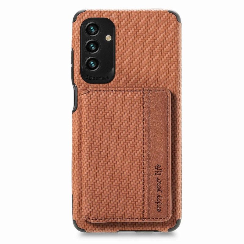 Kryt Na Samsung Galaxy M23 5G Funkce Podpory Držáku Karbonových Karet