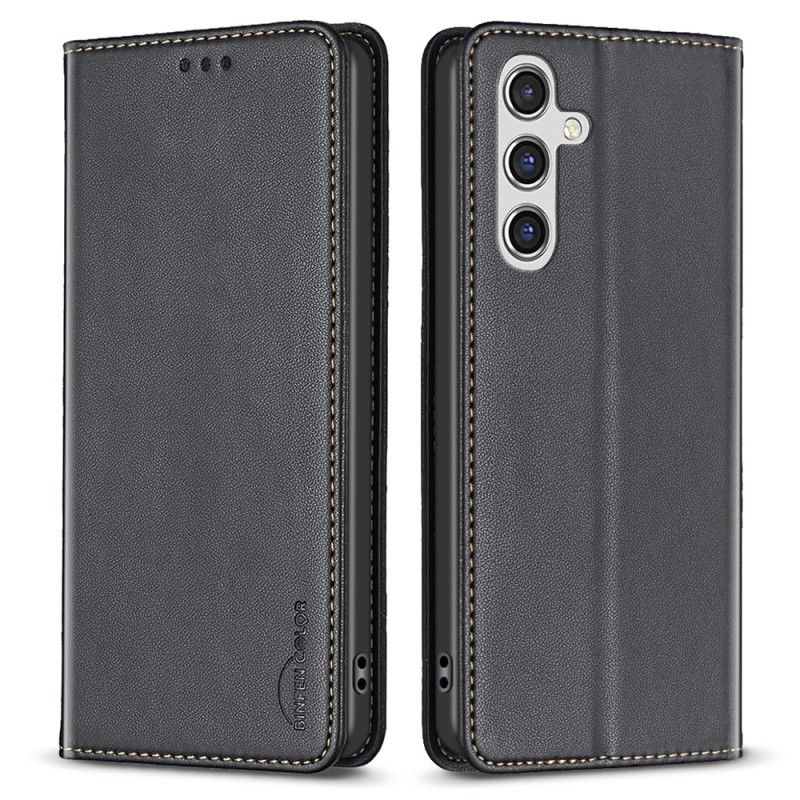Kožené Pouzdro Folio Na Samsung Galaxy A15 Držák Karty Binfn Color