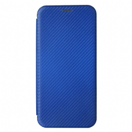 Kožené Pouzdro Folio Samsung Galaxy A15 Klasické Uhlíkové Vlákno
