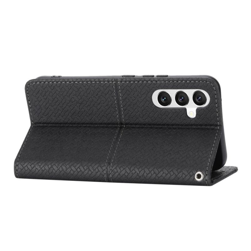 Kožený Kryt Samsung Galaxy A15 Strappy Woven Design