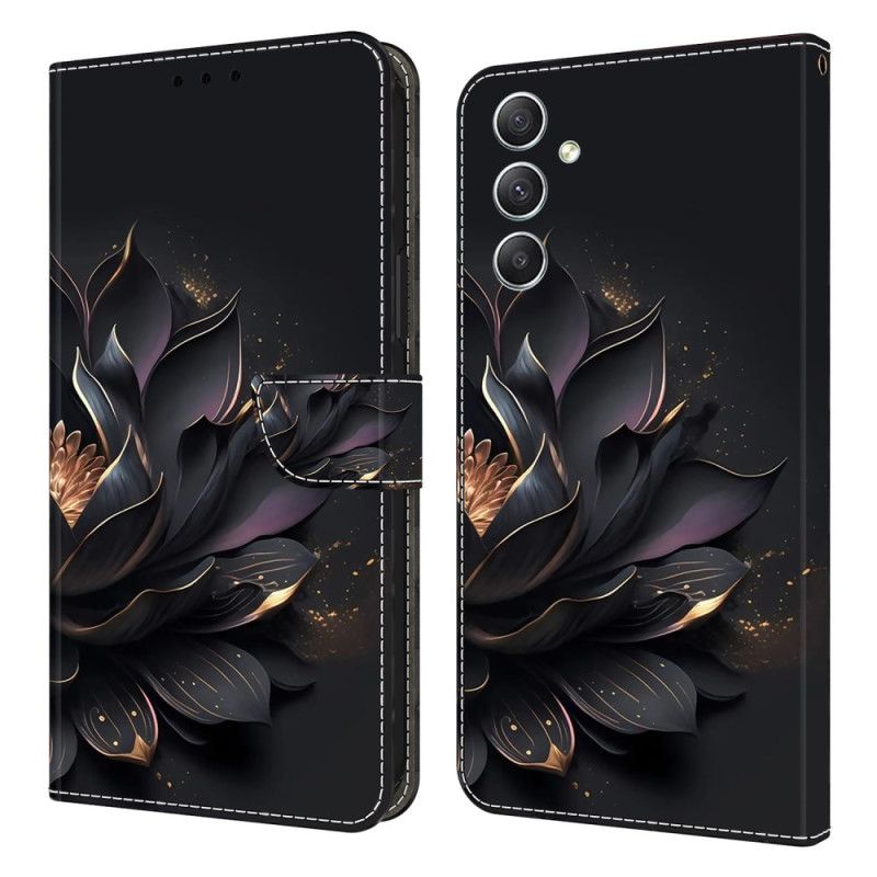 Peněženková Pouzdra Samsung Galaxy A15 Kryty Na Mobil Fialový Lotos