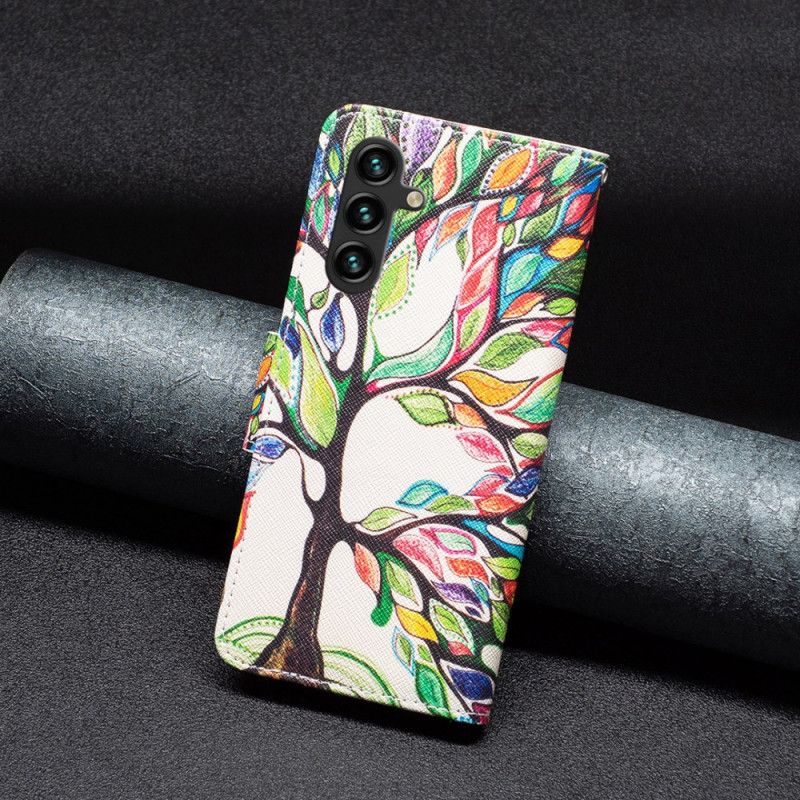 Peněženková Pouzdra Samsung Galaxy A15 Kryty Na Mobil Strom Života