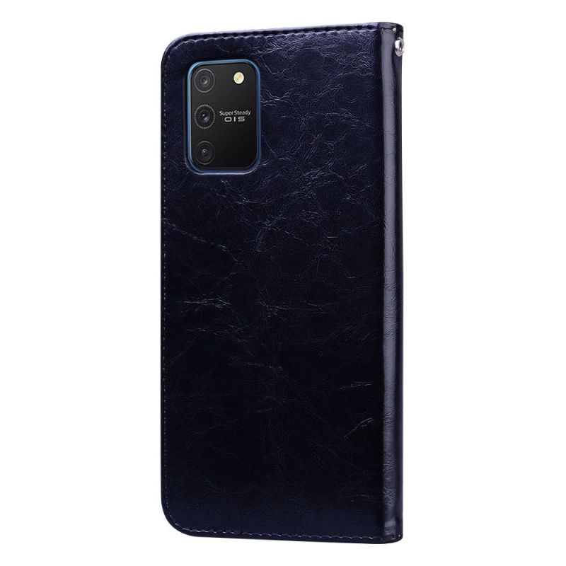 Flipové Pouzdro Na Samsung Galaxy S10 Lite Luxusní Vintage Kožený Efekt