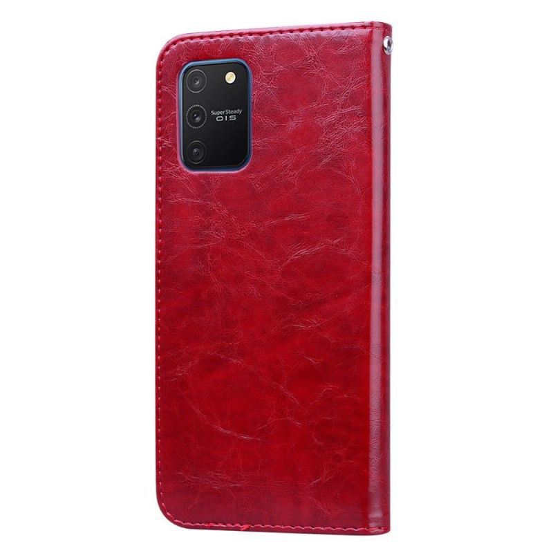 Flipové Pouzdro Na Samsung Galaxy S10 Lite Luxusní Vintage Kožený Efekt