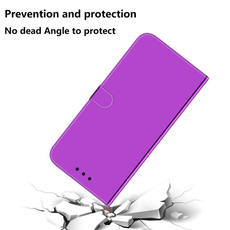 Flipové Pouzdro Na Samsung Galaxy S10 Lite Zrcadlový Efekt Z Umělé Kůže