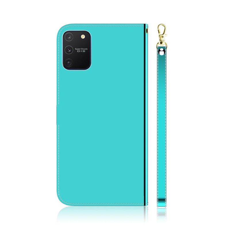 Flipové Pouzdro Na Samsung Galaxy S10 Lite Zrcadlový Efekt Z Umělé Kůže