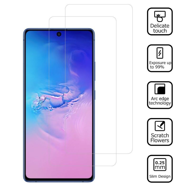 Fólie Z Tvrzeného Skla Pro Samsung Galaxy S10 Lite (2 Kusy)