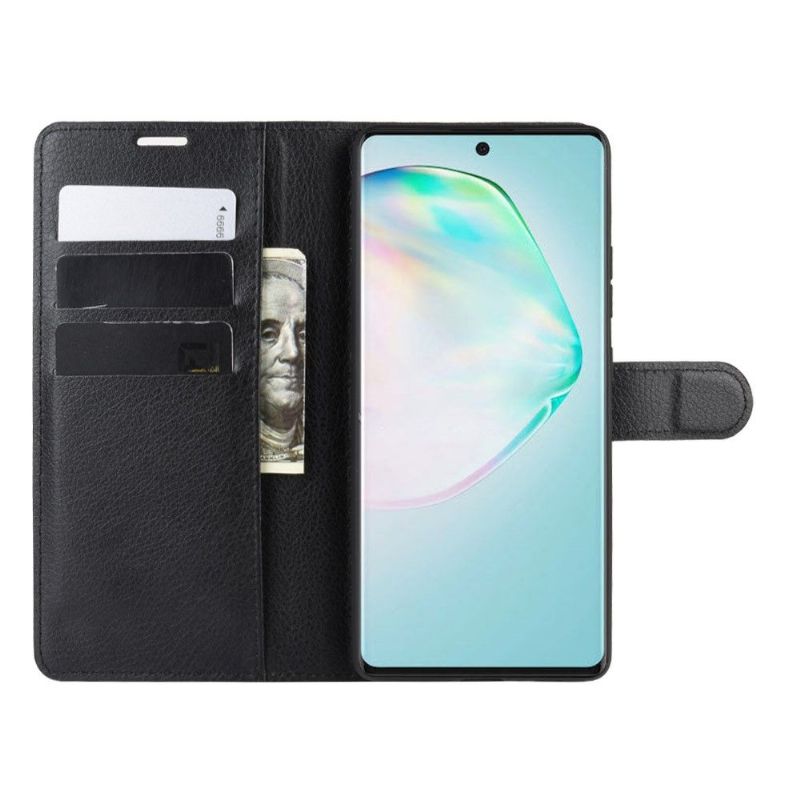 Kožené Pouzdro Na Samsung Galaxy S10 Lite Peněženkové Pouzdro Kožený Efekt