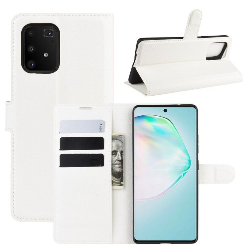 Kožené Pouzdro Na Samsung Galaxy S10 Lite Peněženkové Pouzdro Kožený Efekt