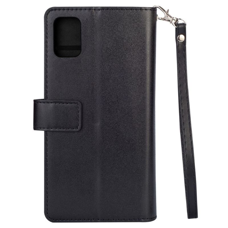 Kožené Pouzdro Na Samsung Galaxy S10 Lite Peněženkové Pouzdro Na Lana Umělá Kůže