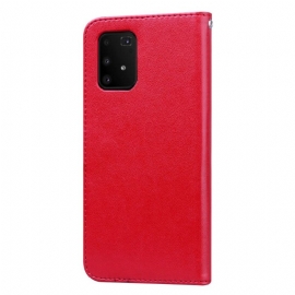 Kožené Pouzdro Na Samsung Galaxy S10 Lite Vzor Imitace Kůže Růže