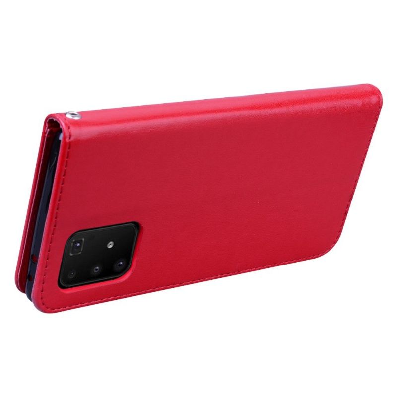Kožené Pouzdro Na Samsung Galaxy S10 Lite Vzor Imitace Kůže Růže