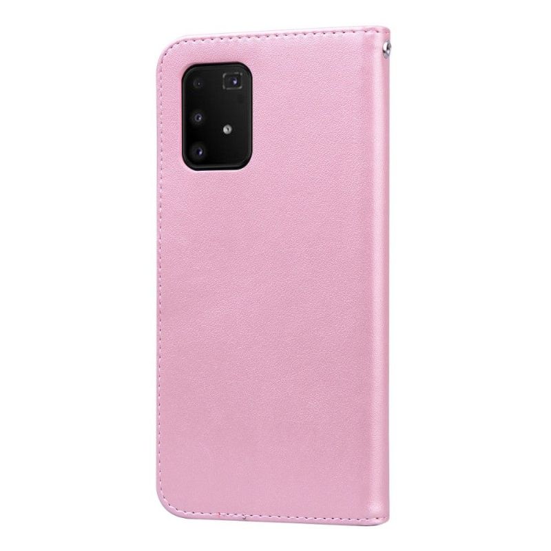 Kožené Pouzdro Na Samsung Galaxy S10 Lite Vzor Imitace Kůže Růže