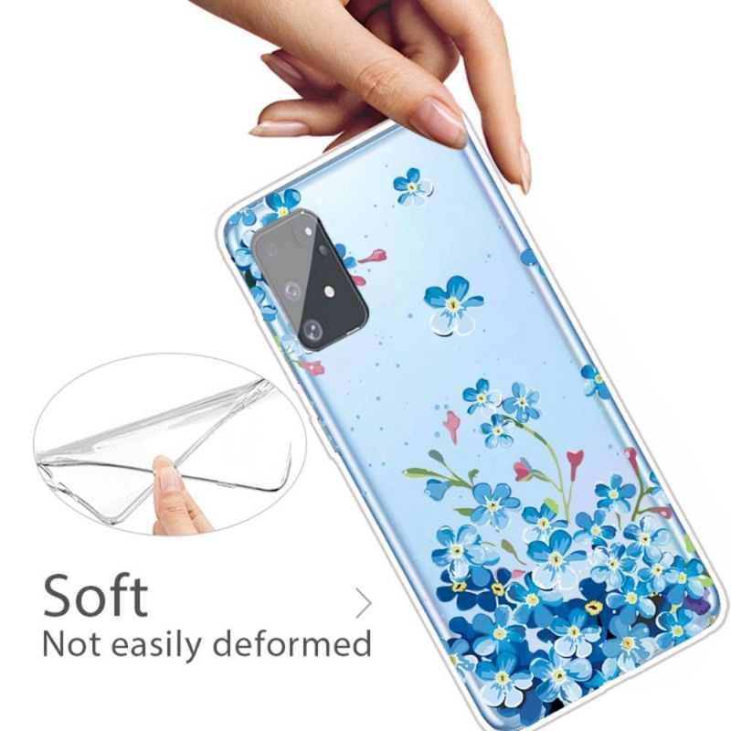 Kryt Na Samsung Galaxy S10 Lite Modré Květy