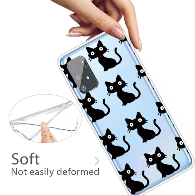 Kryt Na Samsung Galaxy S10 Lite Průhledné Černé Kočky