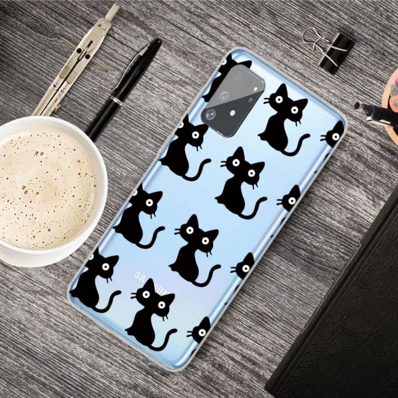 Kryt Na Samsung Galaxy S10 Lite Průhledné Černé Kočky