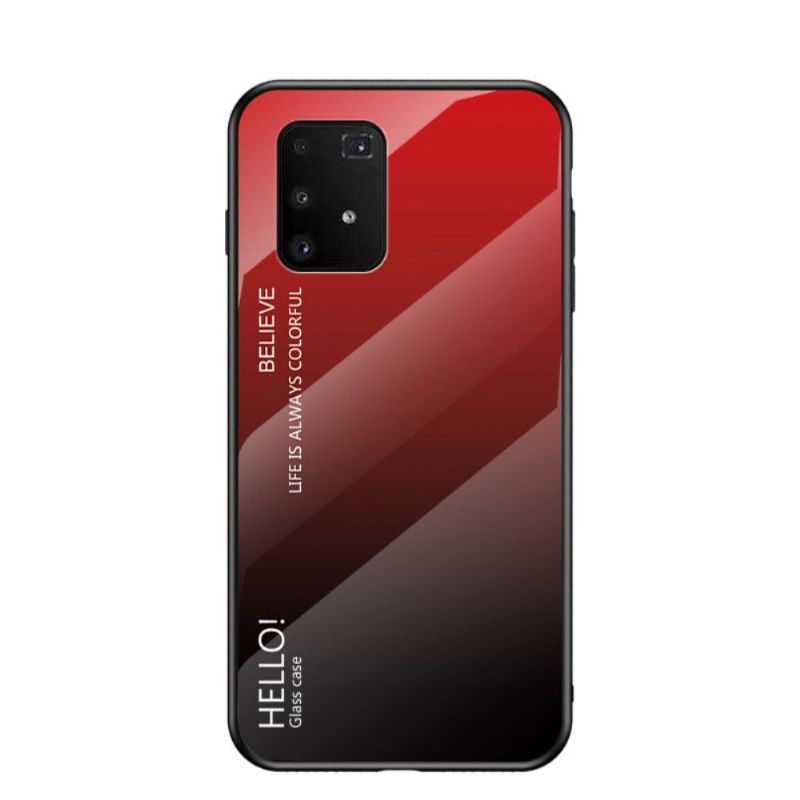 Kryty Na Mobil Na Samsung Galaxy S10 Lite Skleněná Zadní Strana S Barevným Přechodem