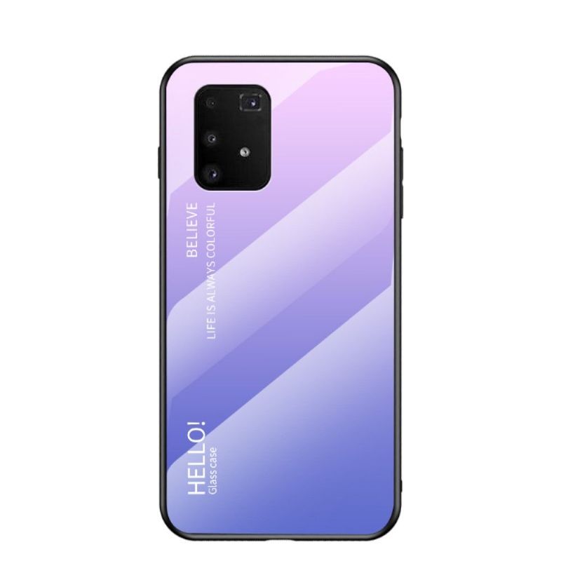 Kryty Na Mobil Na Samsung Galaxy S10 Lite Skleněná Zadní Strana S Barevným Přechodem