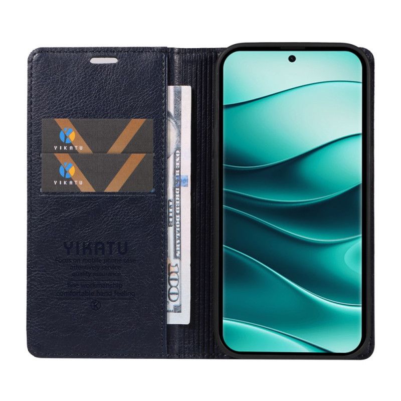 Kožené Pouzdro Folio Na Xiaomi Redmi Note 14 Pro Plus 5g Vintage Ykatu