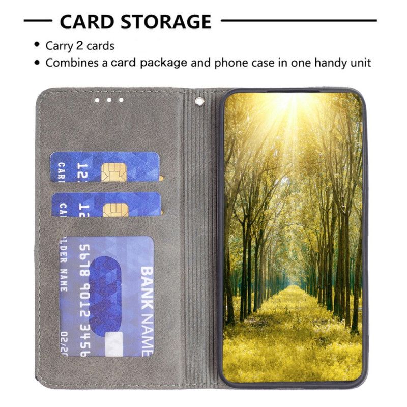 Kožené Pouzdro Folio Xiaomi Redmi Note 14 Pro Plus 5g Geometrický Vzor