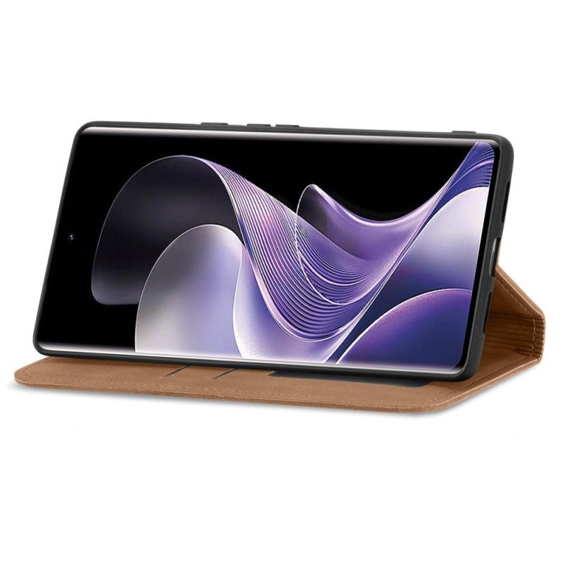 Kožené Pouzdro Folio Xiaomi Redmi Note 14 Pro Plus 5g Kožený Efekt