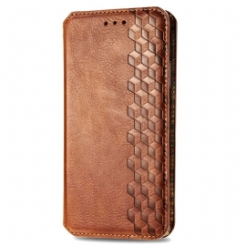 Kožené Pouzdro Folio Xiaomi Redmi Note 14 Pro Plus 5g Semišový Efekt Frieze