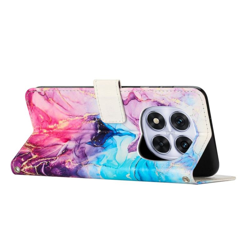 Kožený Kryt Na Xiaomi Redmi Note 14 Pro Plus 5g Mramor