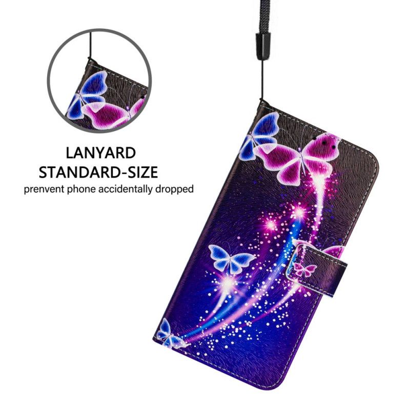 Kožený Kryt Na Xiaomi Redmi Note 14 Pro Plus 5g Slavnostní Vzor Motýlů