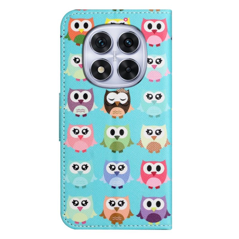 Kožený Kryt Na Xiaomi Redmi Note 14 Pro Plus 5g Sova Kmen