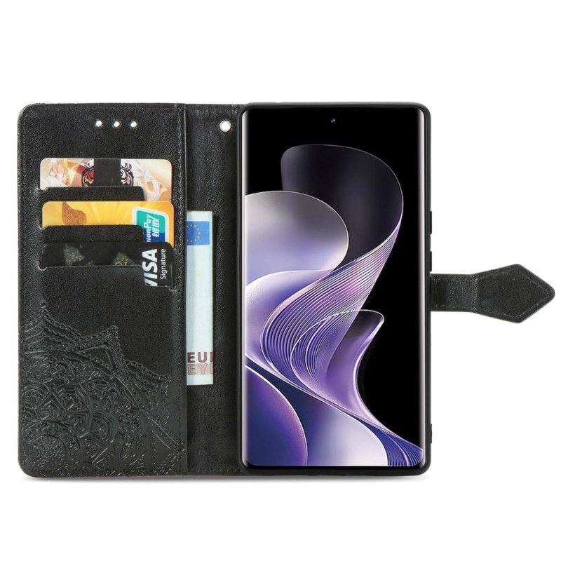 Kožený Kryt Xiaomi Redmi Note 14 Pro Plus 5g Barokní Mandala