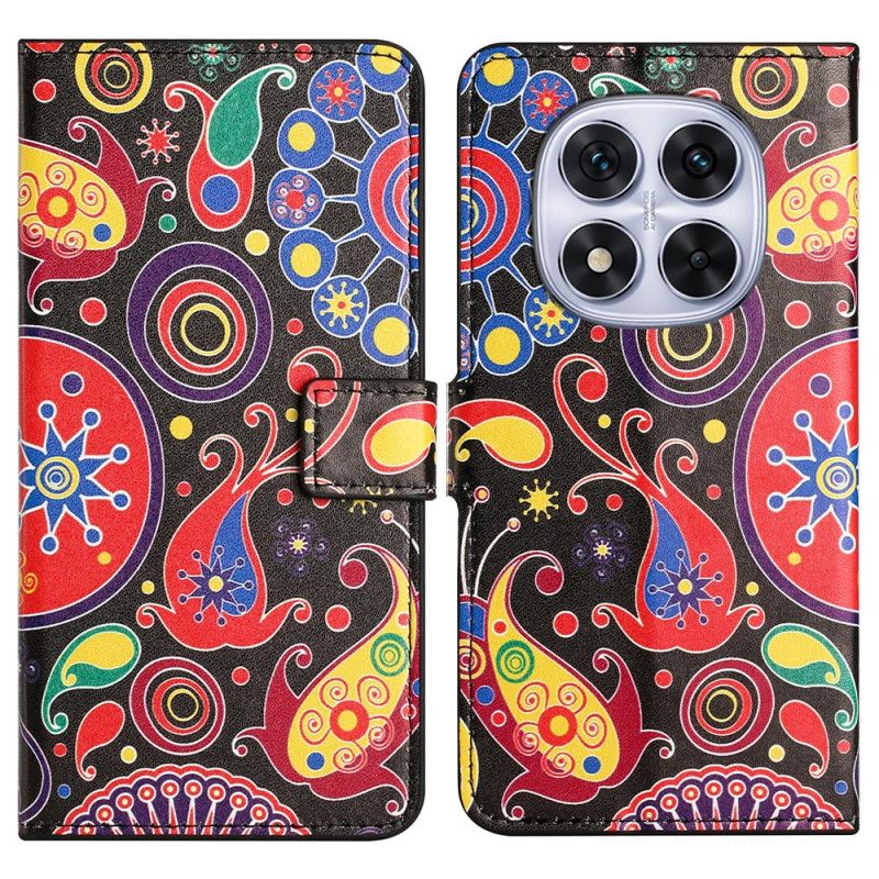 Kožený Kryt Xiaomi Redmi Note 14 Pro Plus 5g Galaxie Vzor