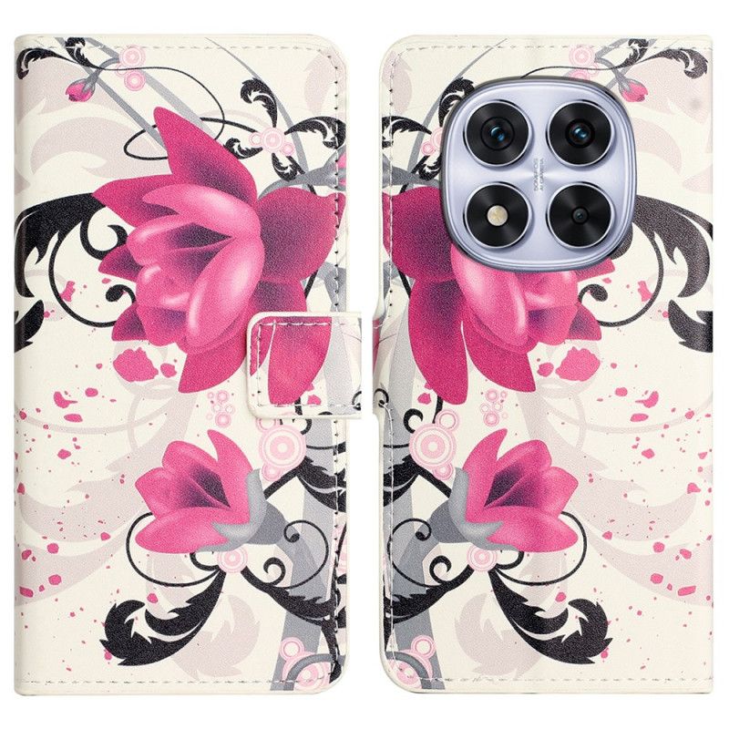 Kožený Kryt Xiaomi Redmi Note 14 Pro Plus 5g Lotos