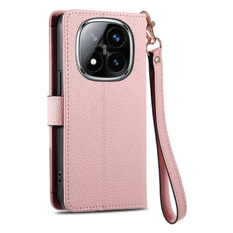 Kožený Kryt Xiaomi Redmi Note 14 Pro Plus 5g Polstrovaná Kapsa A Rfid Ochrana